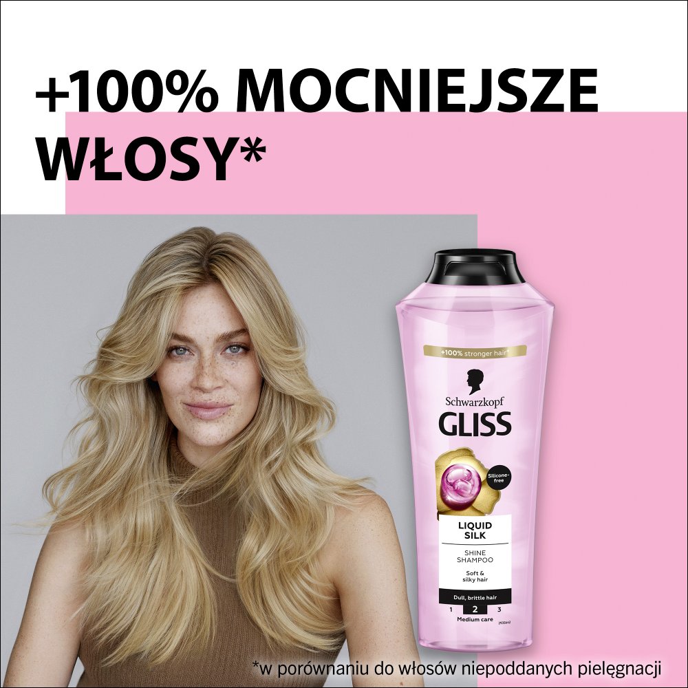 Gliss Liquid Silk Szampon do włosów matowych i łamliwych 400 ml (2)