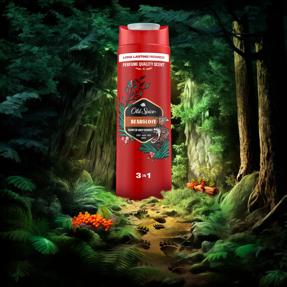 Old Spice Bearglove Męski żel pod prysznic i szampon ml Długotrwała świeżość (5)