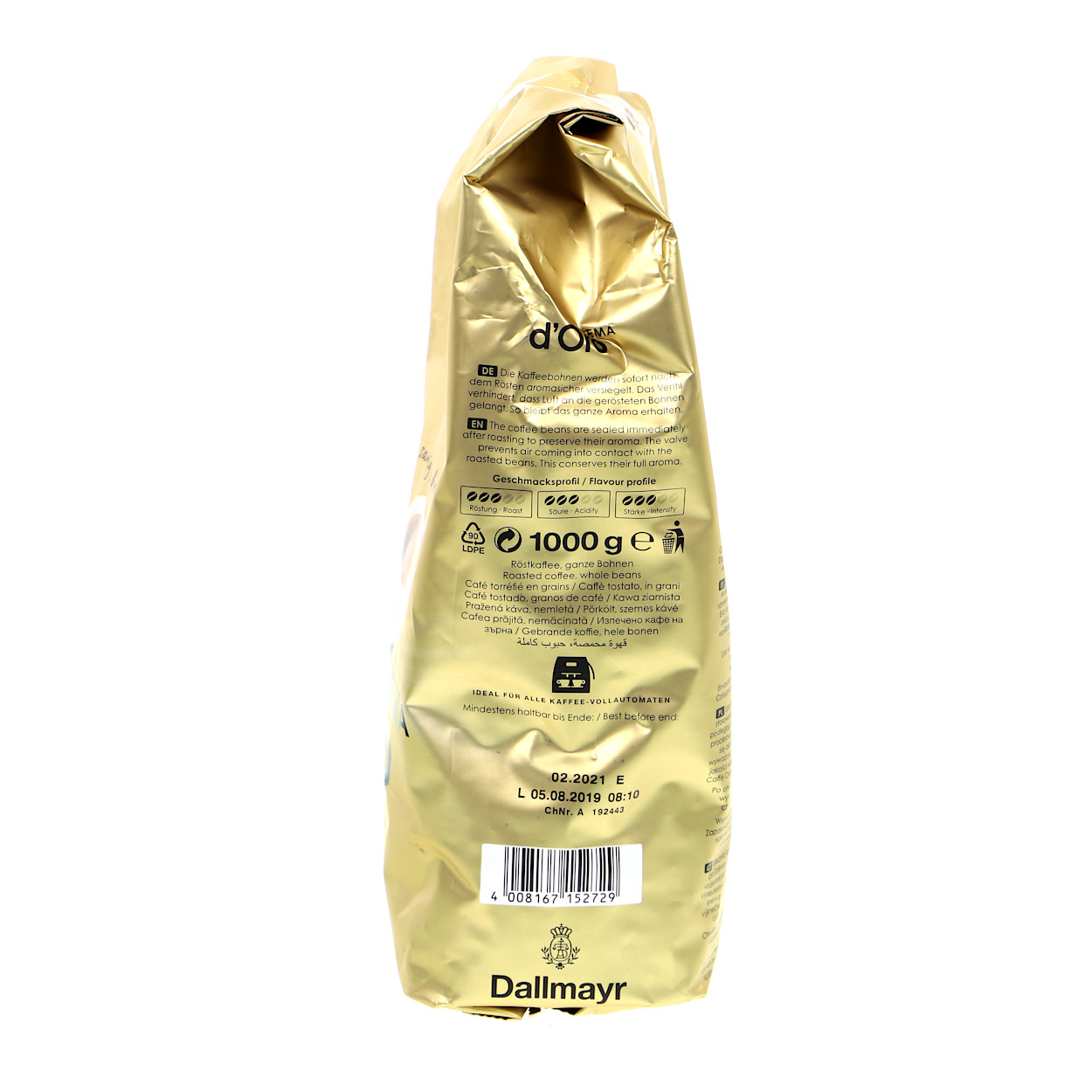 Dallmayr Crema d'Oro Kawa ziarnista 1000 g (8)