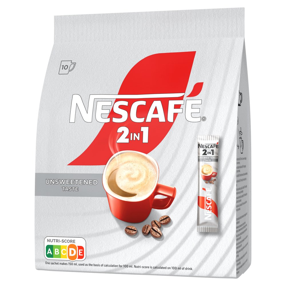 Nescafé 2in1 Unsweetened Taste Rozpuszczalny napój kawowy 160 g (20 x 8 g) (2)