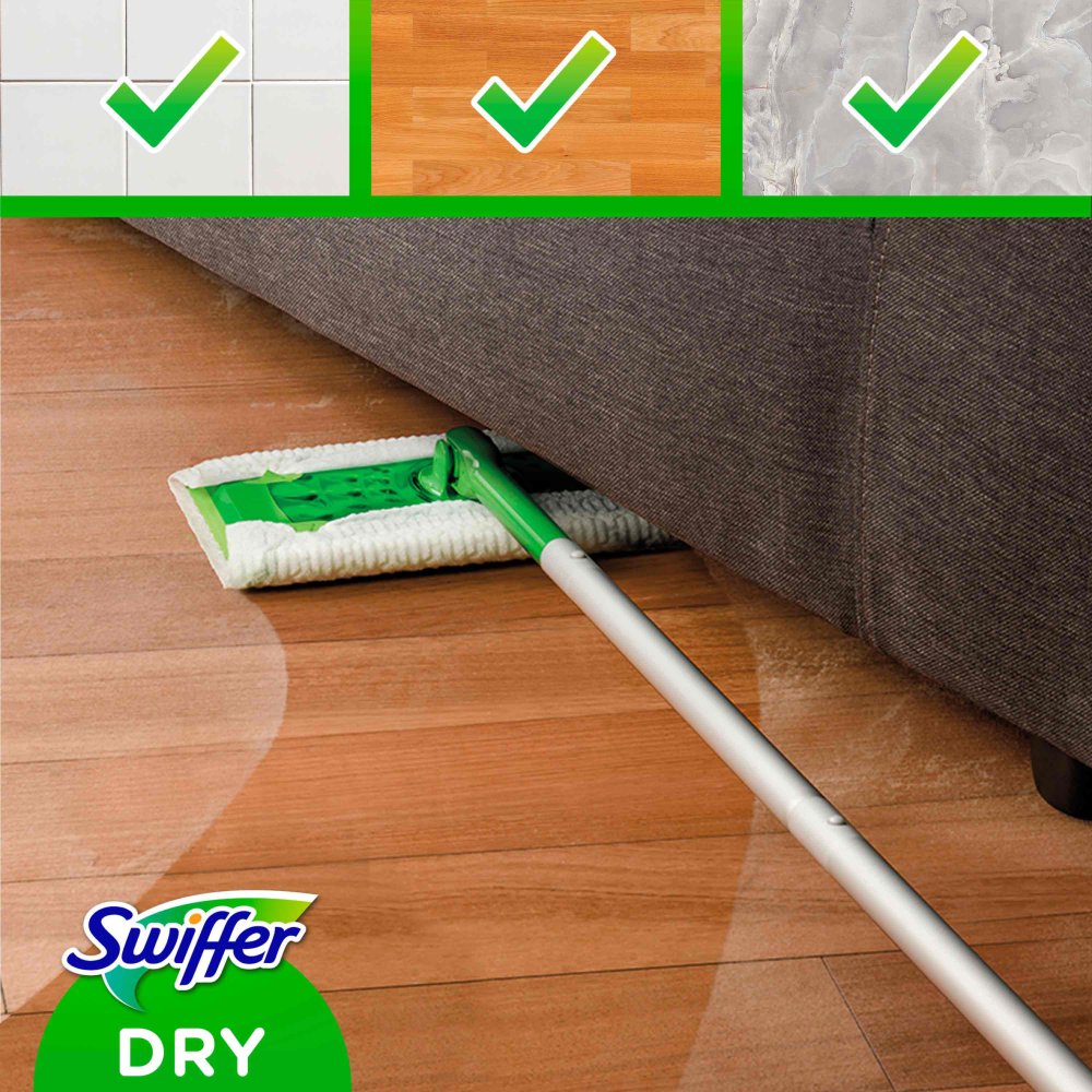 Swiffer Sweeper Dry Floor Pads Refills 72 Counts Traps & Locks Dust (3)