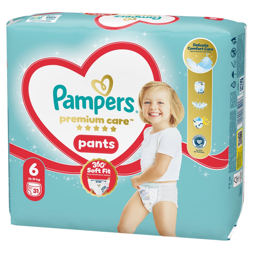 Pampers Premium Care Pieluchomajtki, Rozmiar 6, 31 Sztuk, 15kg+ (13)