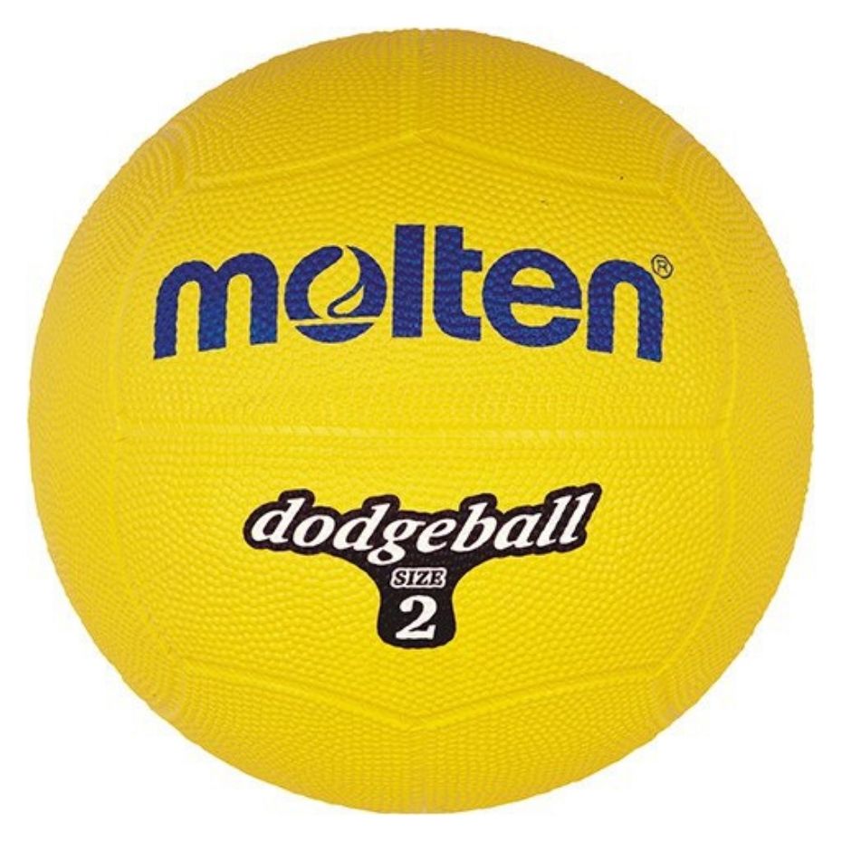 Piłka gumowa Molten Dodgeball DB2-Y r. 2 żółta Piłka gumowa Molten Dodgeball DB2-Y r. 2 żółta