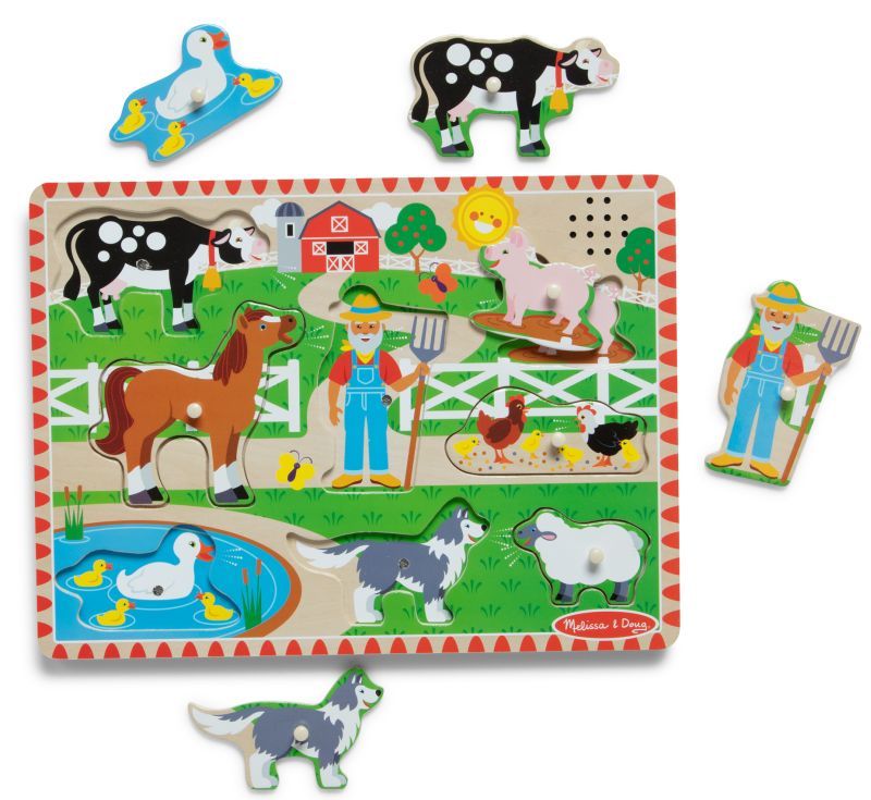Dźwiękowa układanka Farma Old MacDonald's Melissa & Doug Dźwiękowa układanka Farma Old MacDonald's Melissa & Doug