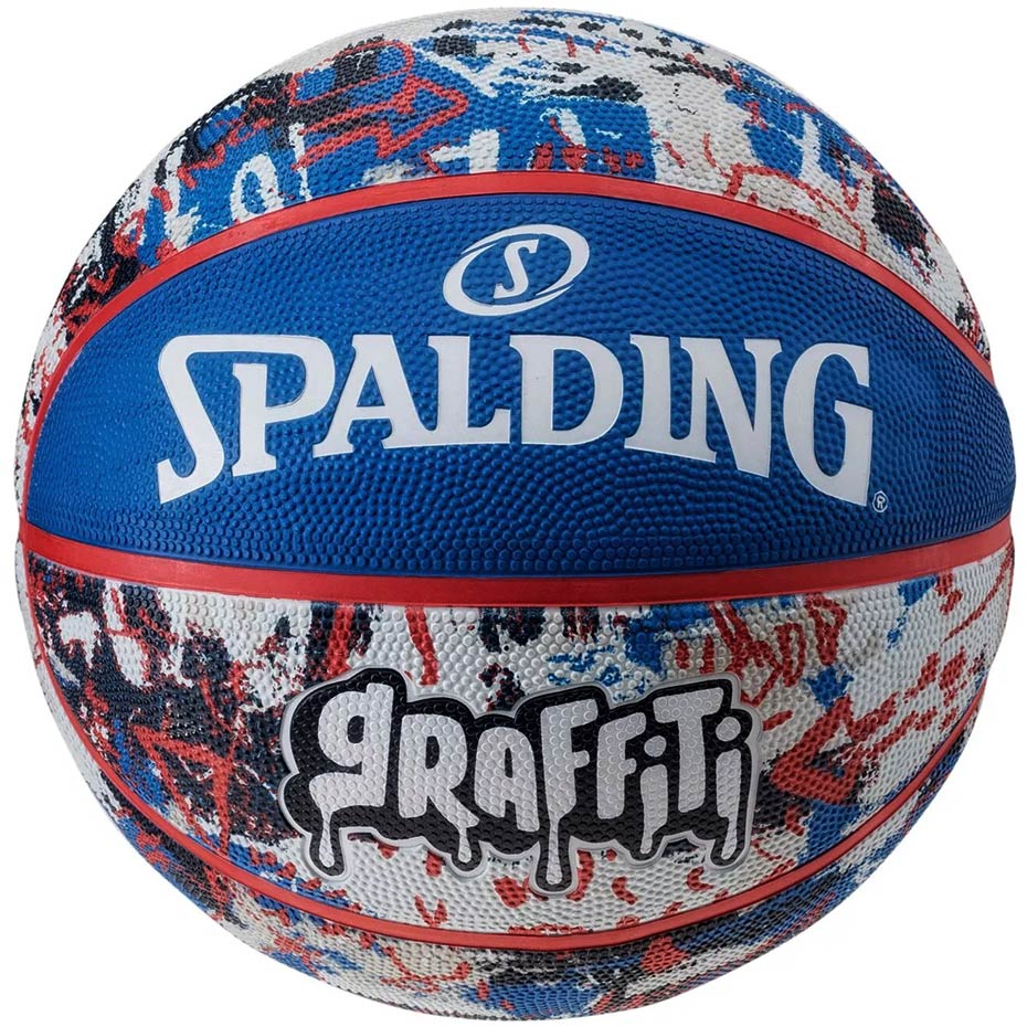 Piłka koszykowa Spalding Graffiti niebiesko-czerwona 84377Z