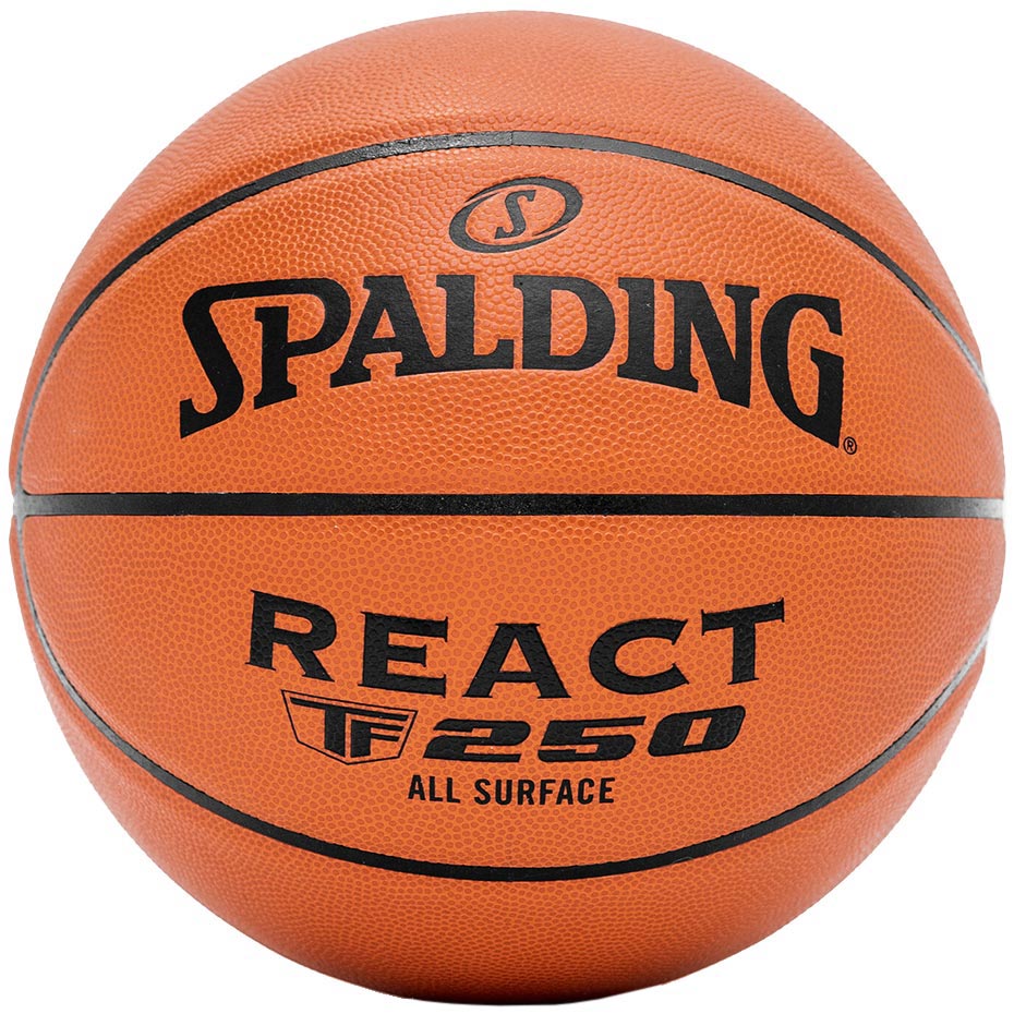 Piłka koszykowa Spalding React TF-250 rozm. 7 brązowa 76801Z Piłka koszykowa Spalding React TF-250 rozm. 7 brązowa 76801Z