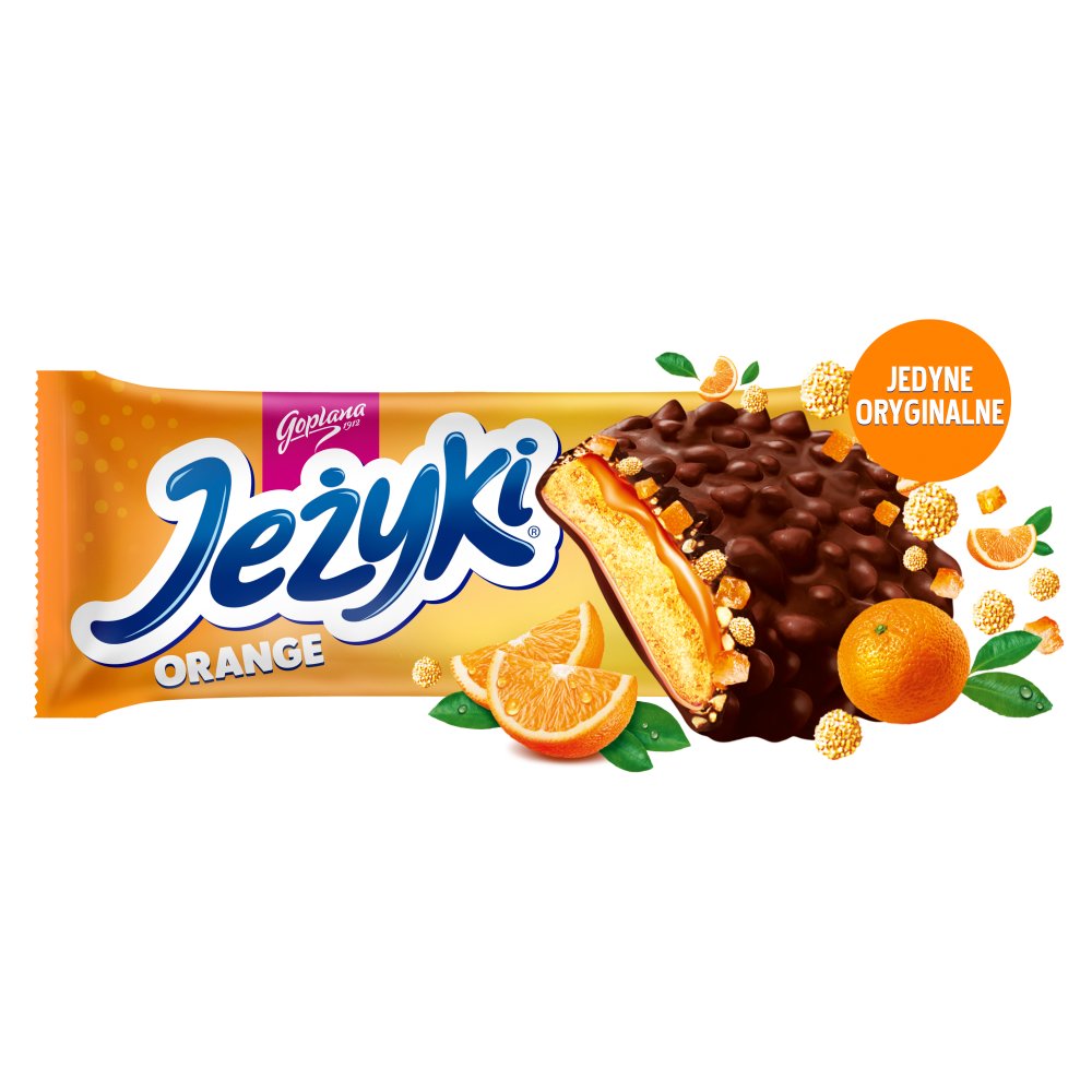 Jeżyki Herbatniki w czekoladzie deserowej pomarańczowe 140 g (3)