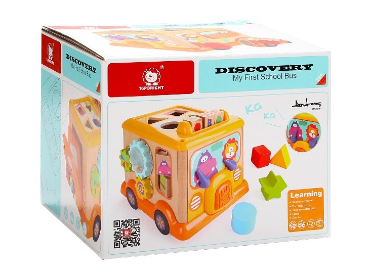 Autobus drewniany edukacyjny Autobus drewniany edukacyjny