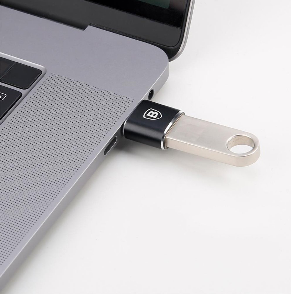 Adapter przejściówka ze złącza USB na USB-C OTG - czarny (9)