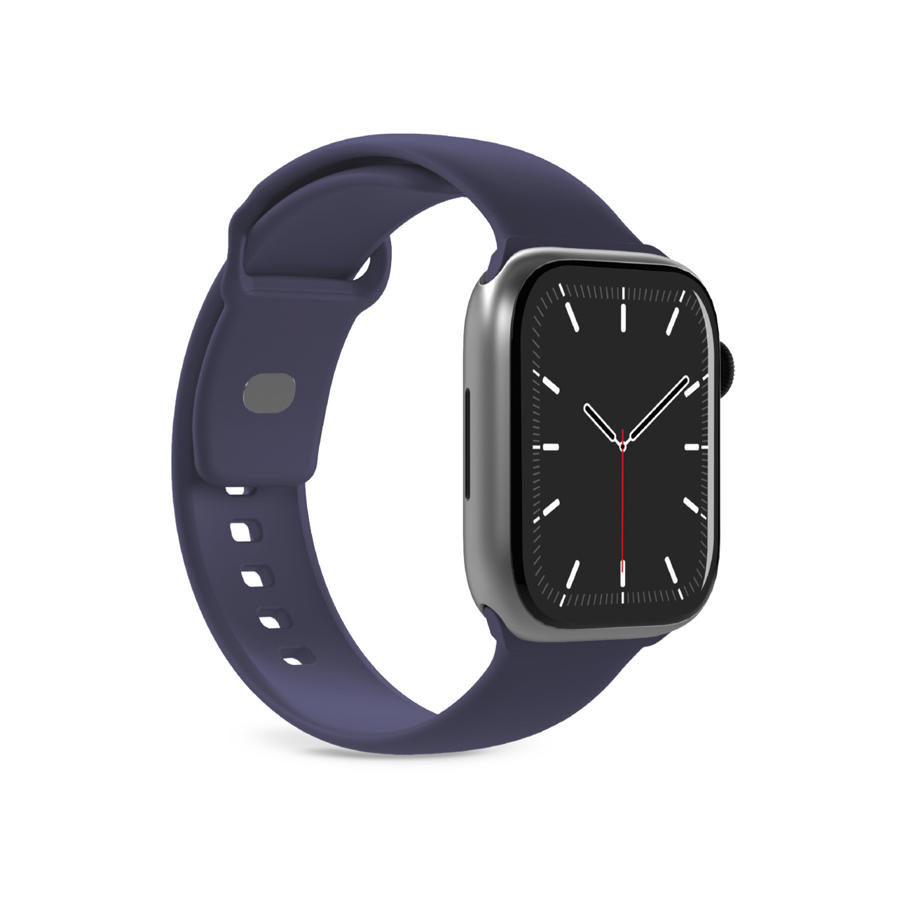 Pasek silikonowy na Apple Watch 44/45/46/49mm Icon - granatowy (4)