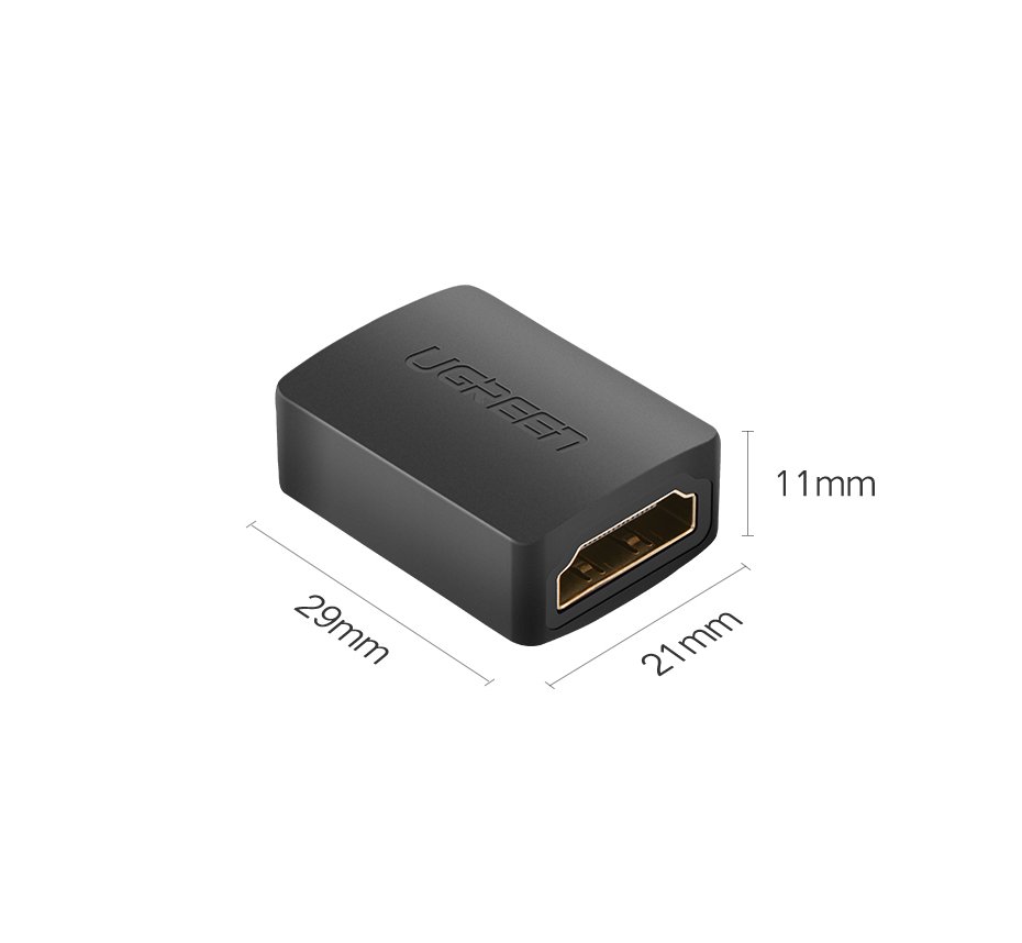 Adapter łącznik złączka kabla przewodu HDMI czarny (8)