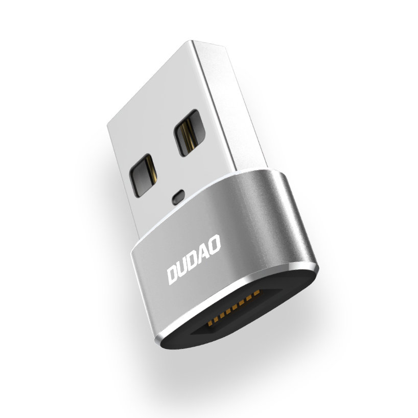 Adapter przejściówka ze złącza USB-C na zwykły USB czarny (5)
