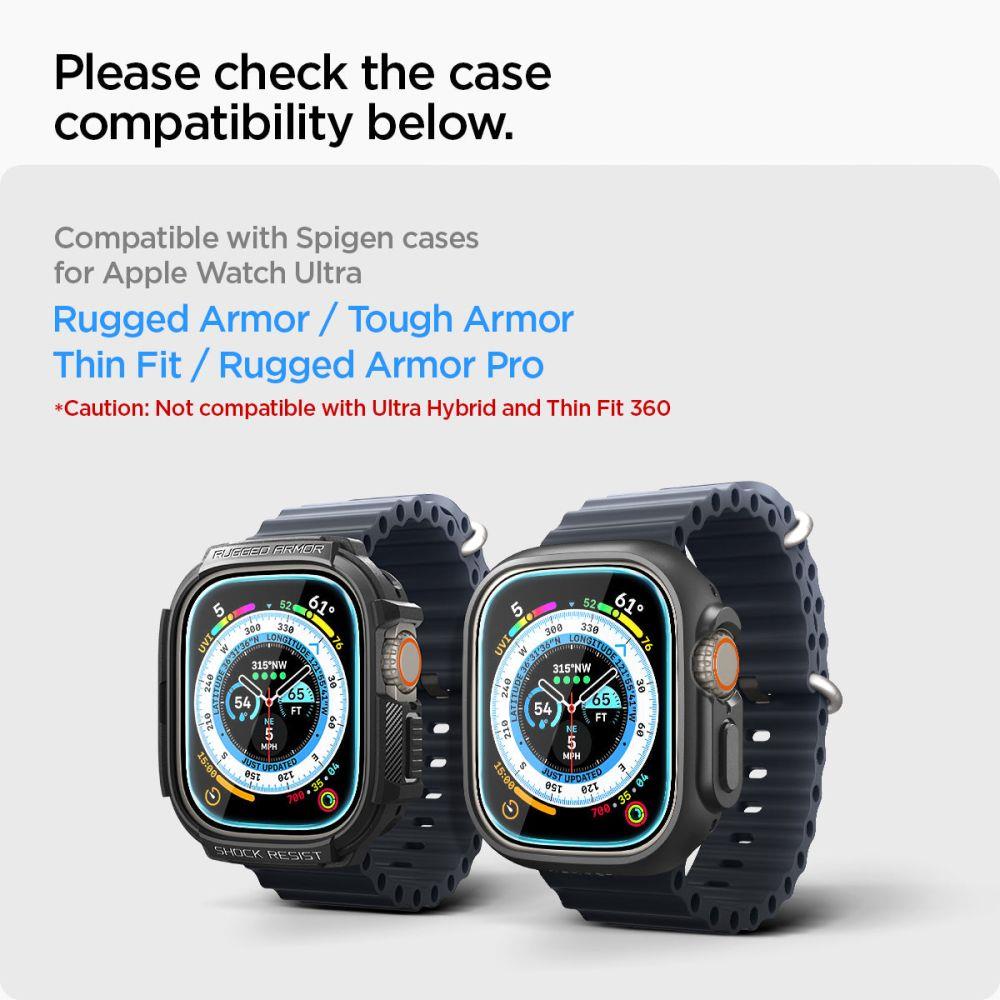 Szkło hartowane GlastR EZ Fit na Apple Watch Ultra 49mm ZESTAW 2 szt. (6)
