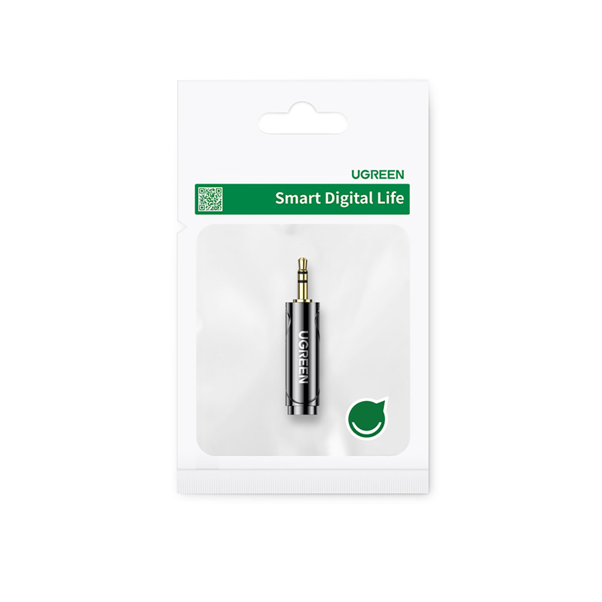 Adapter przejściówka audio 3.5mm (męski) na 6,35mm mini jack (żeński) szary (5)