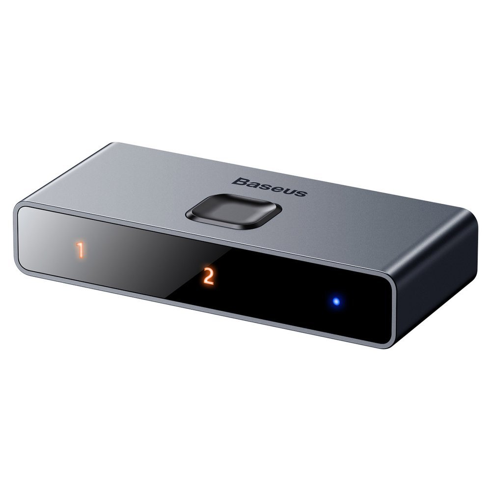 Przełącznik rozdzielacz splitter switch HDMI 2x HDMI 4K 30 Hz dwukierunkowy szary (4)