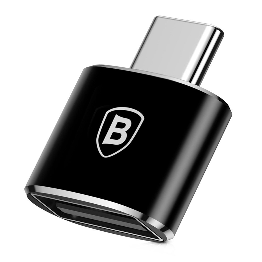 Adapter przejściówka ze złącza USB na USB-C OTG - czarny (3)