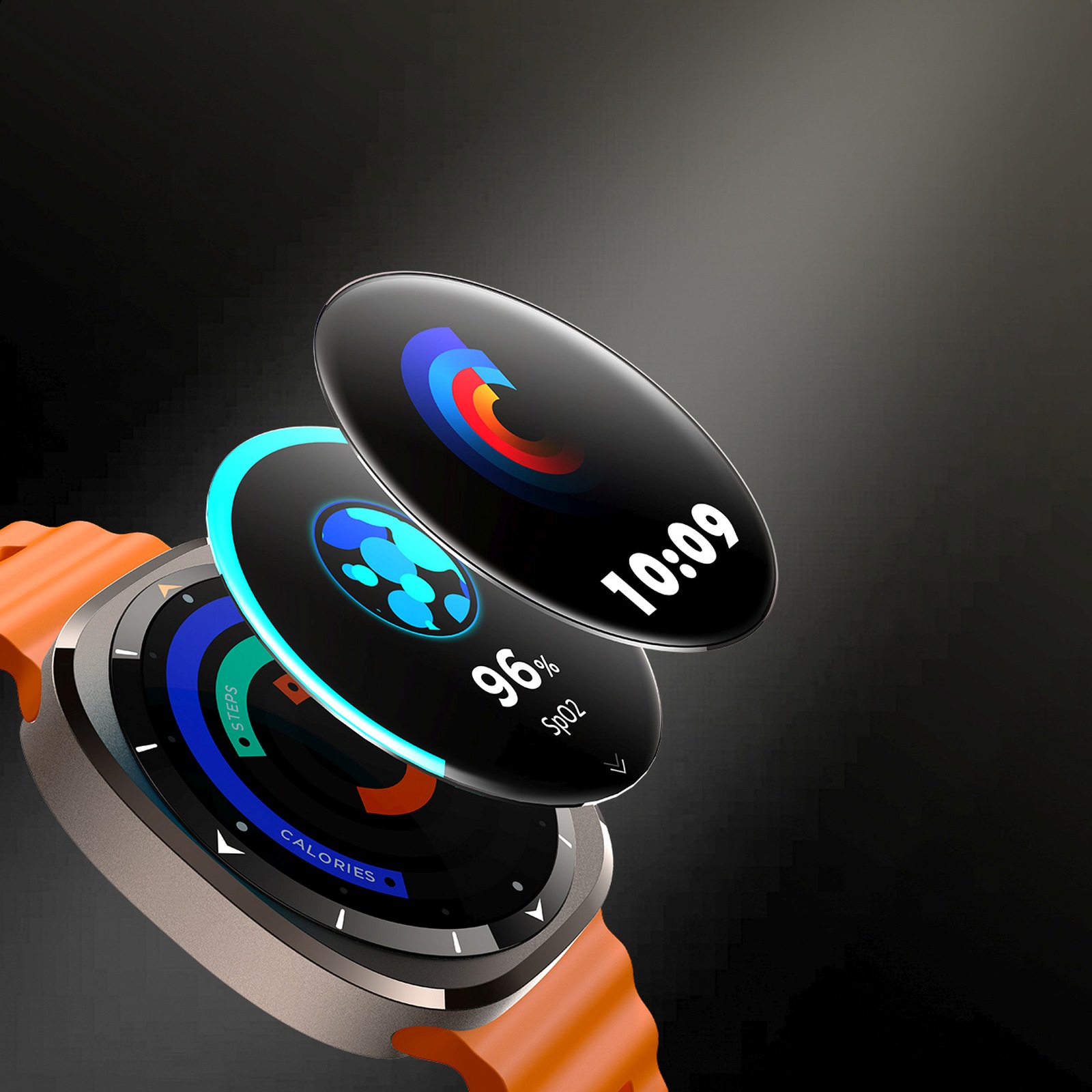Smartwach sportowy z funkcją odbierania połączeń Venture Series JR-FV2 - pomarańczowy (8)