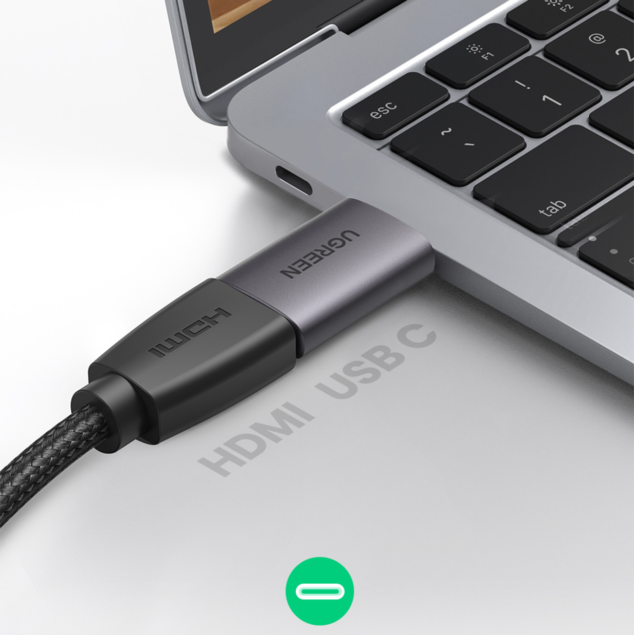 Adapter przejściówka obrazu Video USB-C na HDMI 4K szary (5)