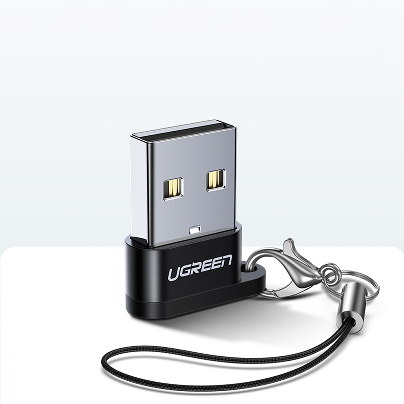 Przejściówka adapter gniazdo z wtyczki USB-C na USB czarny (6)
