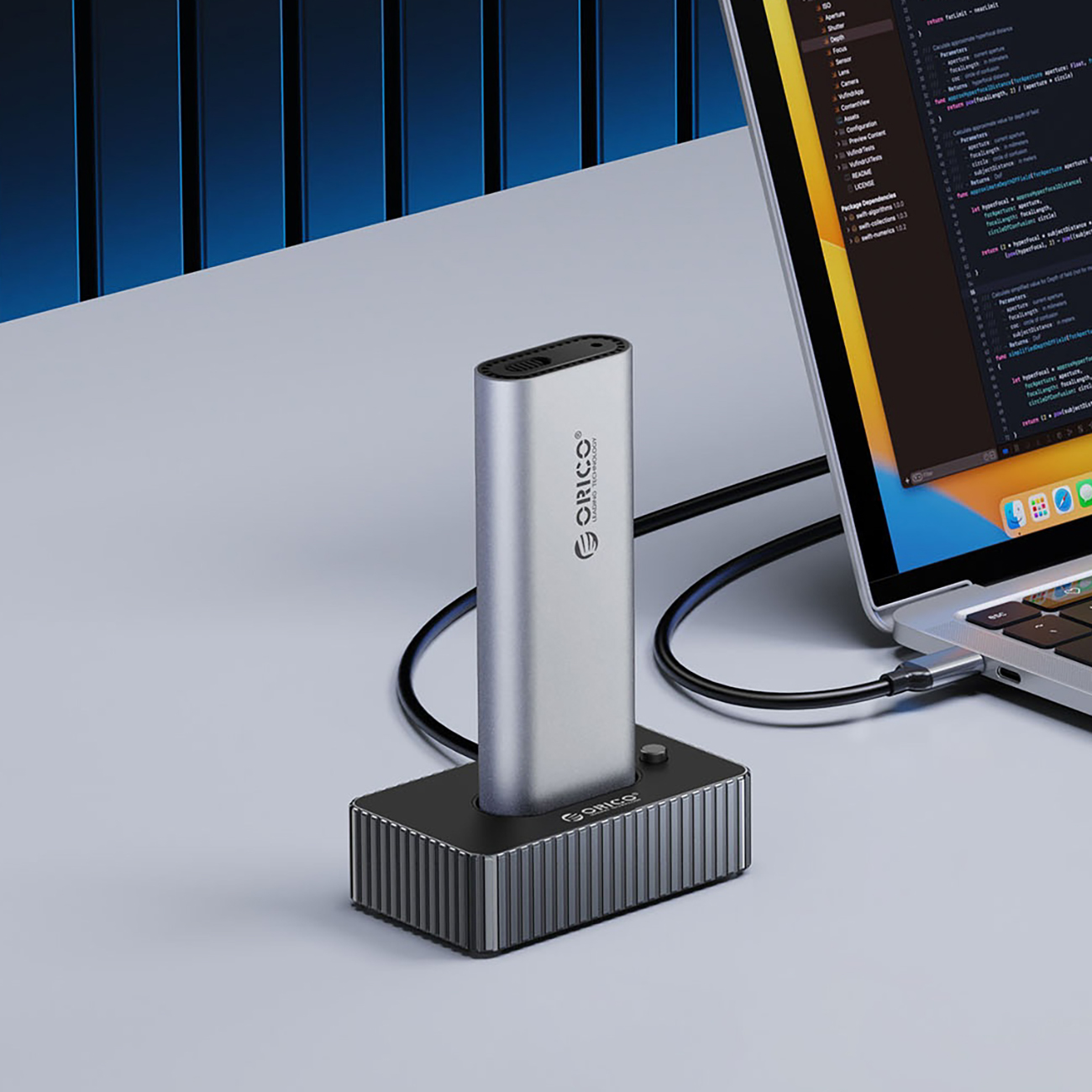 Stacja dokująca IT18C3 na dysk M.2 NVMe / SATA - szara (3)
