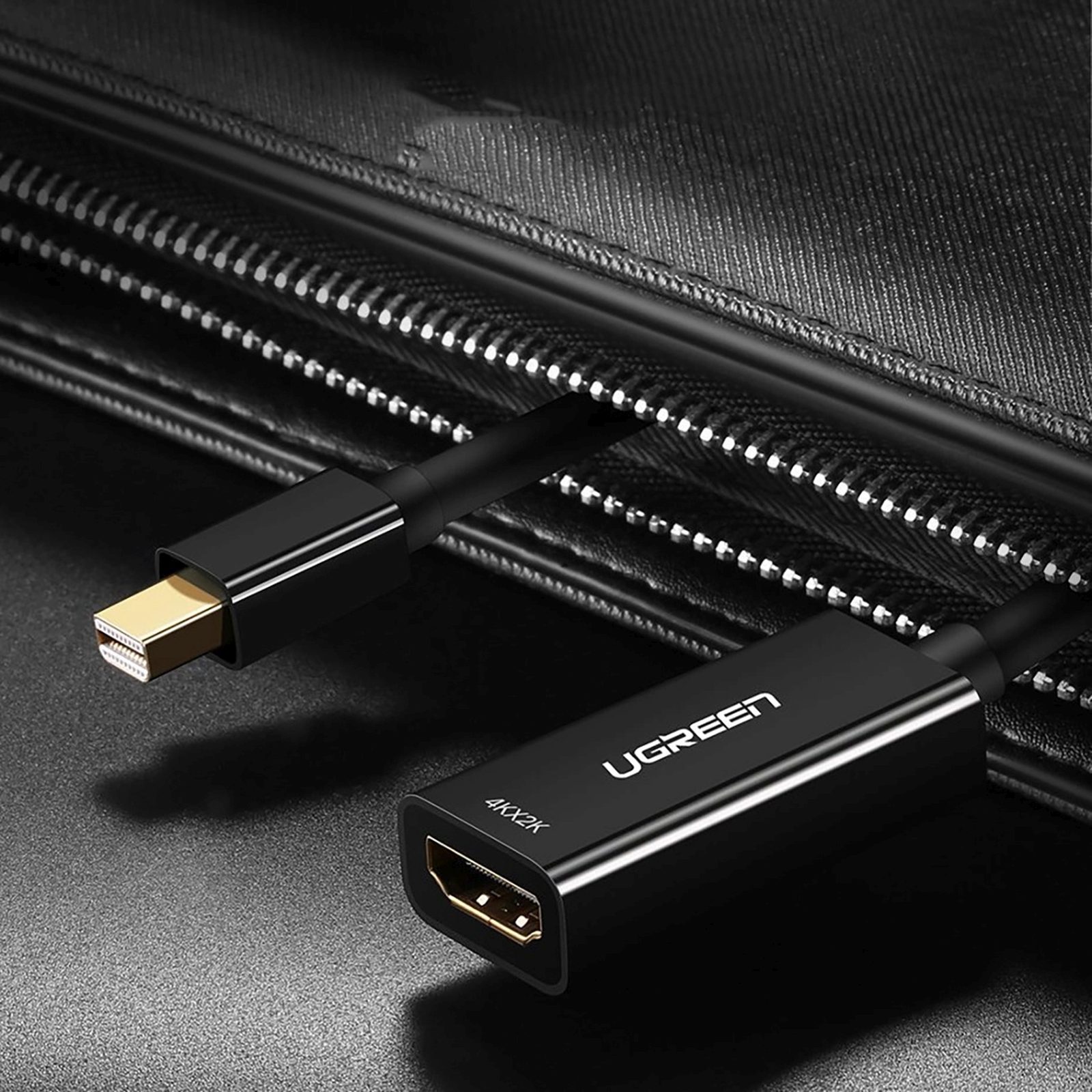 Adapter przejściówka mini DisplayPort - HDMI FHD 1080p - czarny (6)