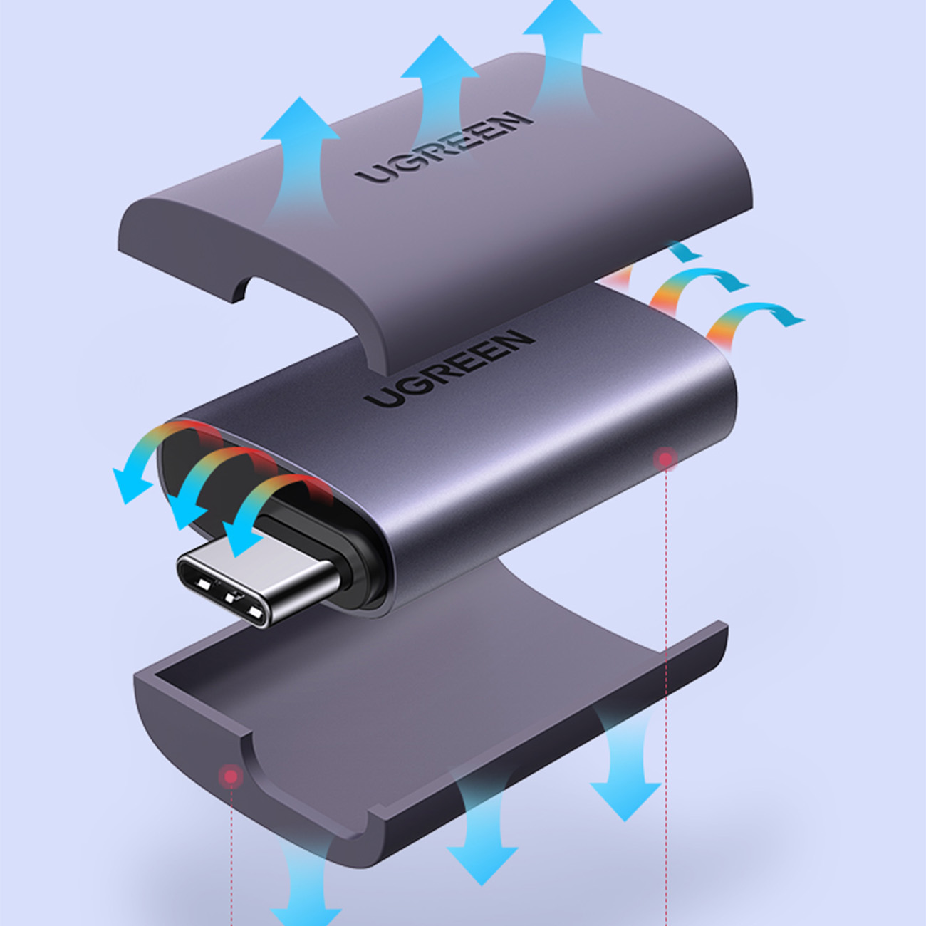 Adapter przejściówka obrazu Video USB-C na HDMI 4K szary (9)