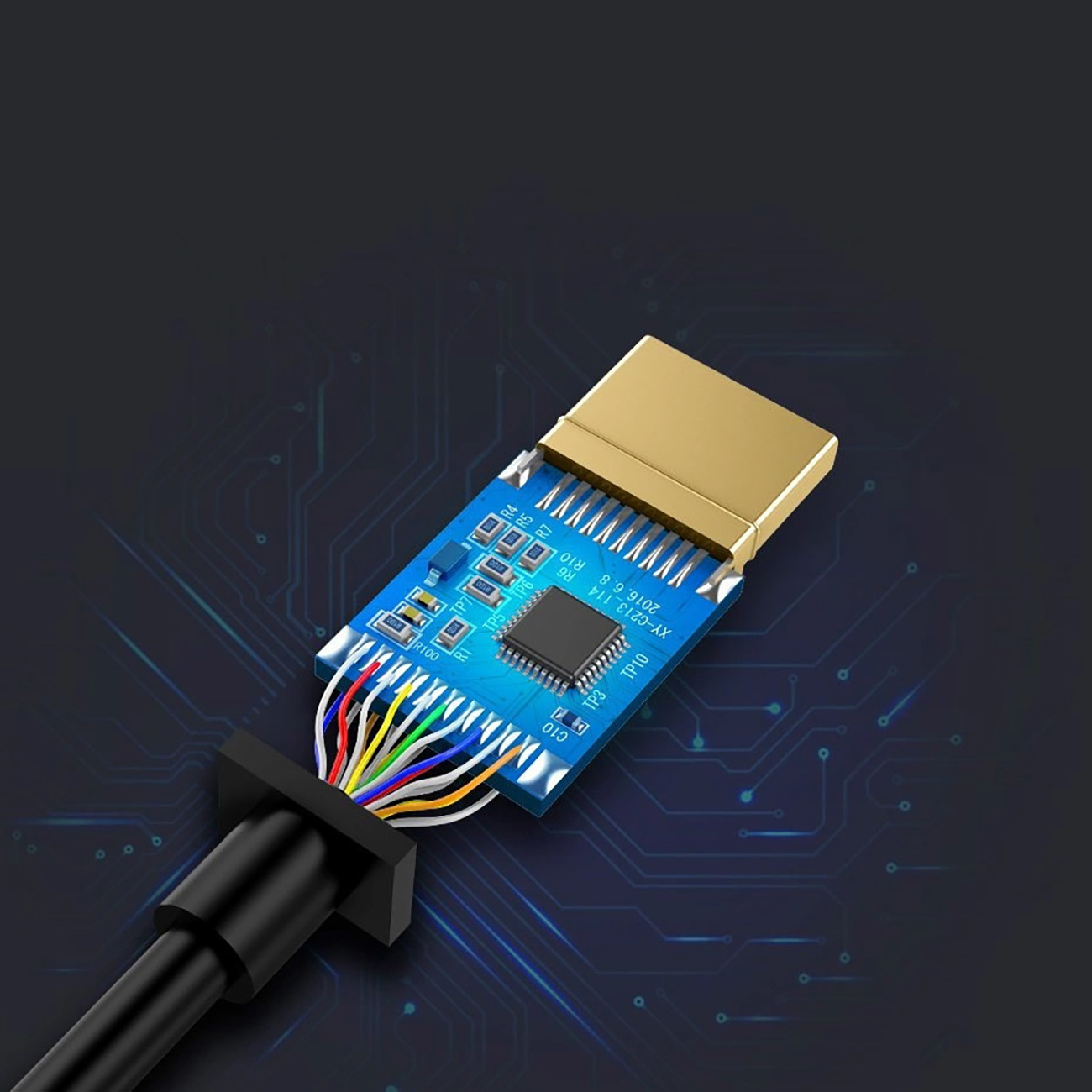Adapter przejściówka mini DisplayPort - HDMI FHD 1080p - czarny (8)