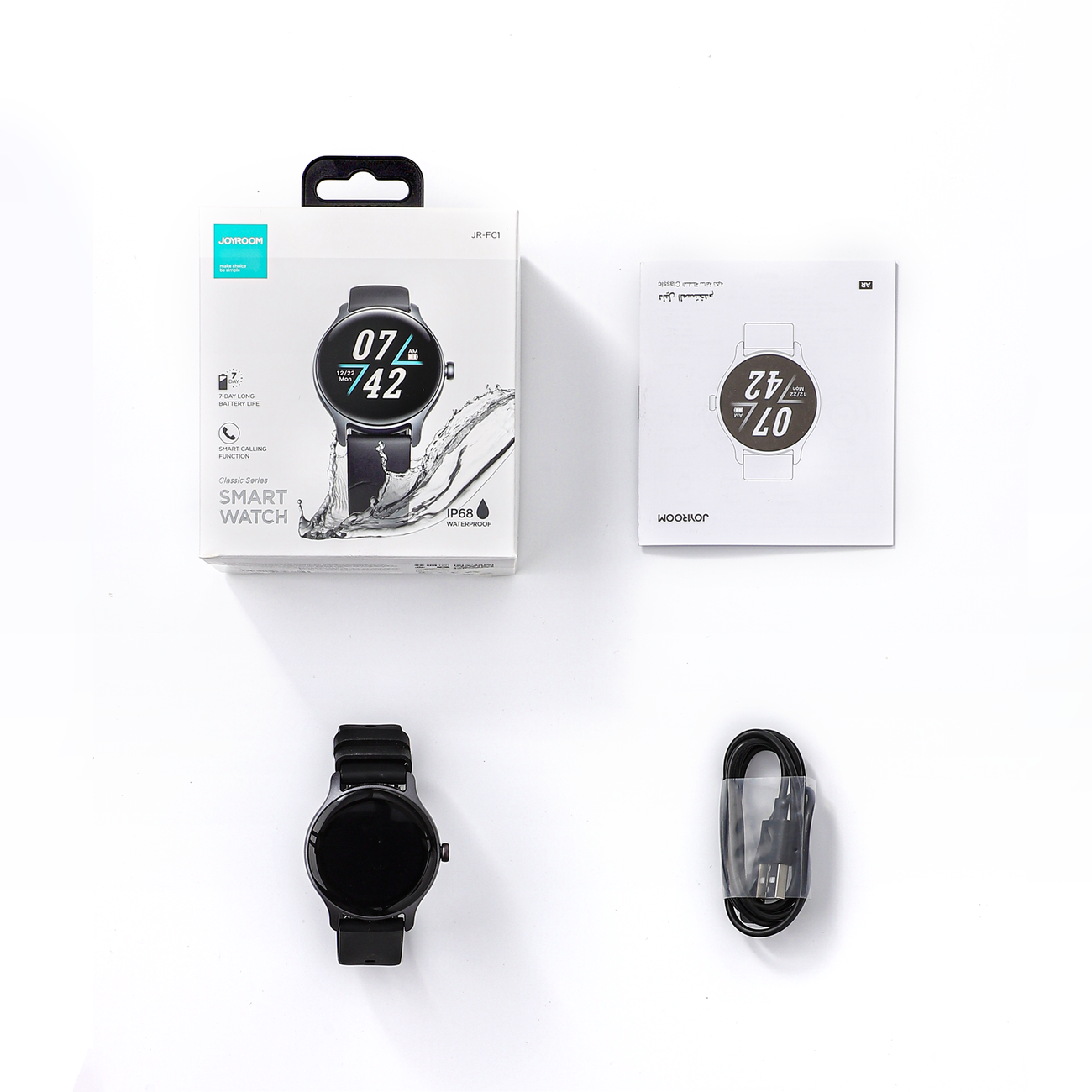 Smartwatch FC1 Classic Series z funkcją odbierania połączeń IP68 szary (10)