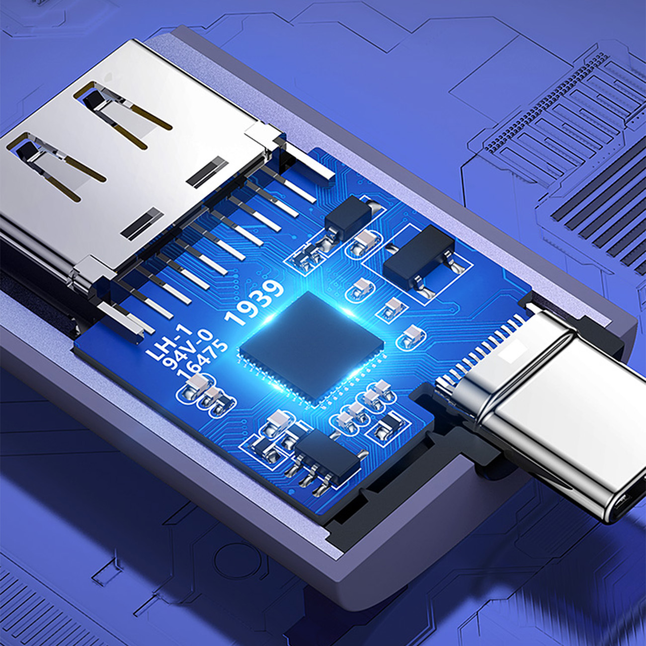 Adapter przejściówka obrazu Video USB-C na HDMI 4K szary (8)