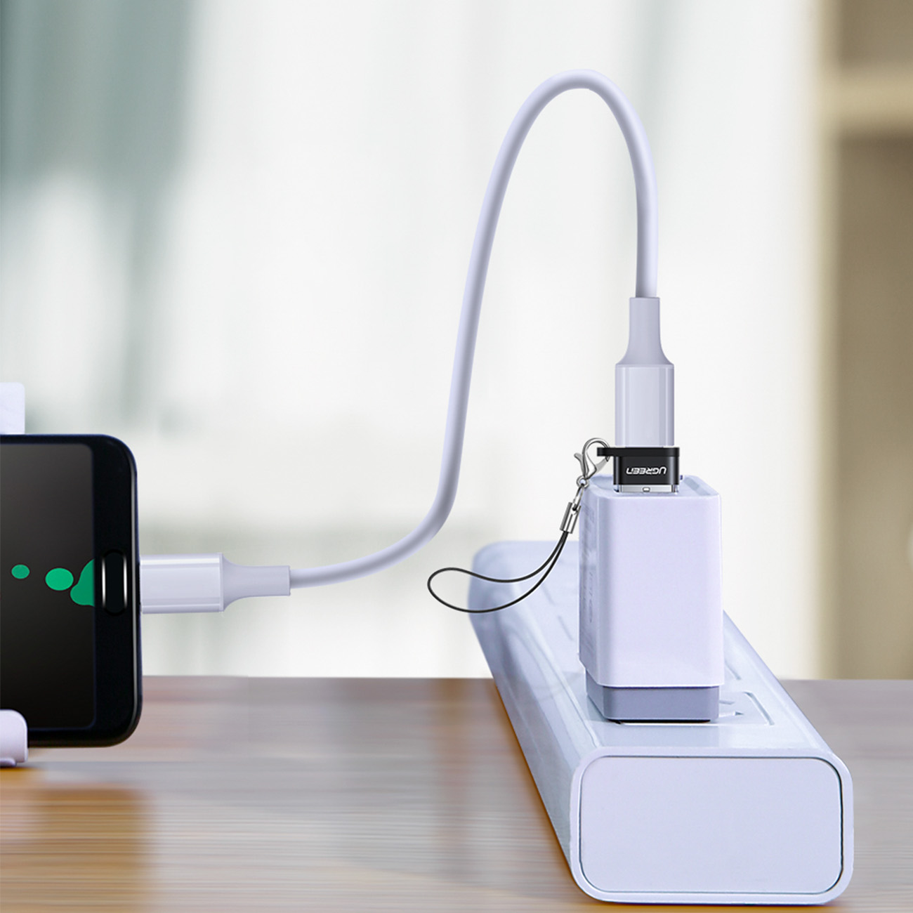 Przejściówka adapter gniazdo z wtyczki USB-C na USB czarny (3)