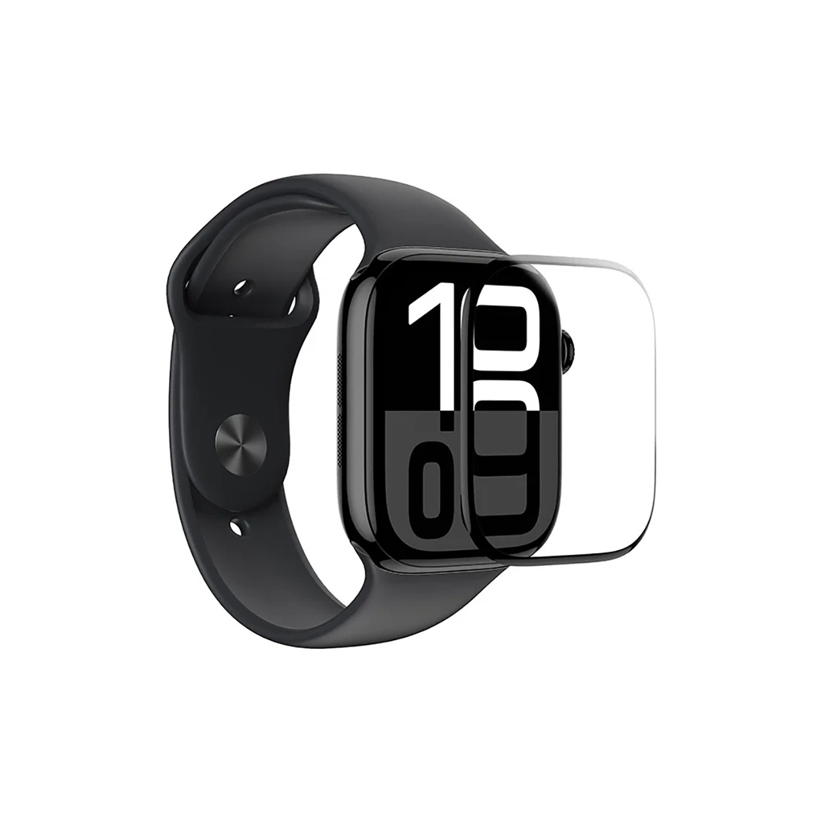 Folia ochronna z czarną ramką do Apple Watch 42mm Radix Film (4)