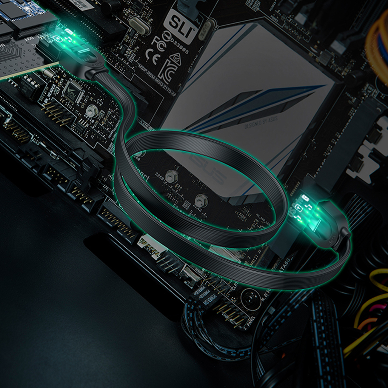 Karta rozszerzeń adapter PCIe 3.0 x4 dodatkowe dwa sloty SSD M.2 M-Key i M.2 B-Key (6)