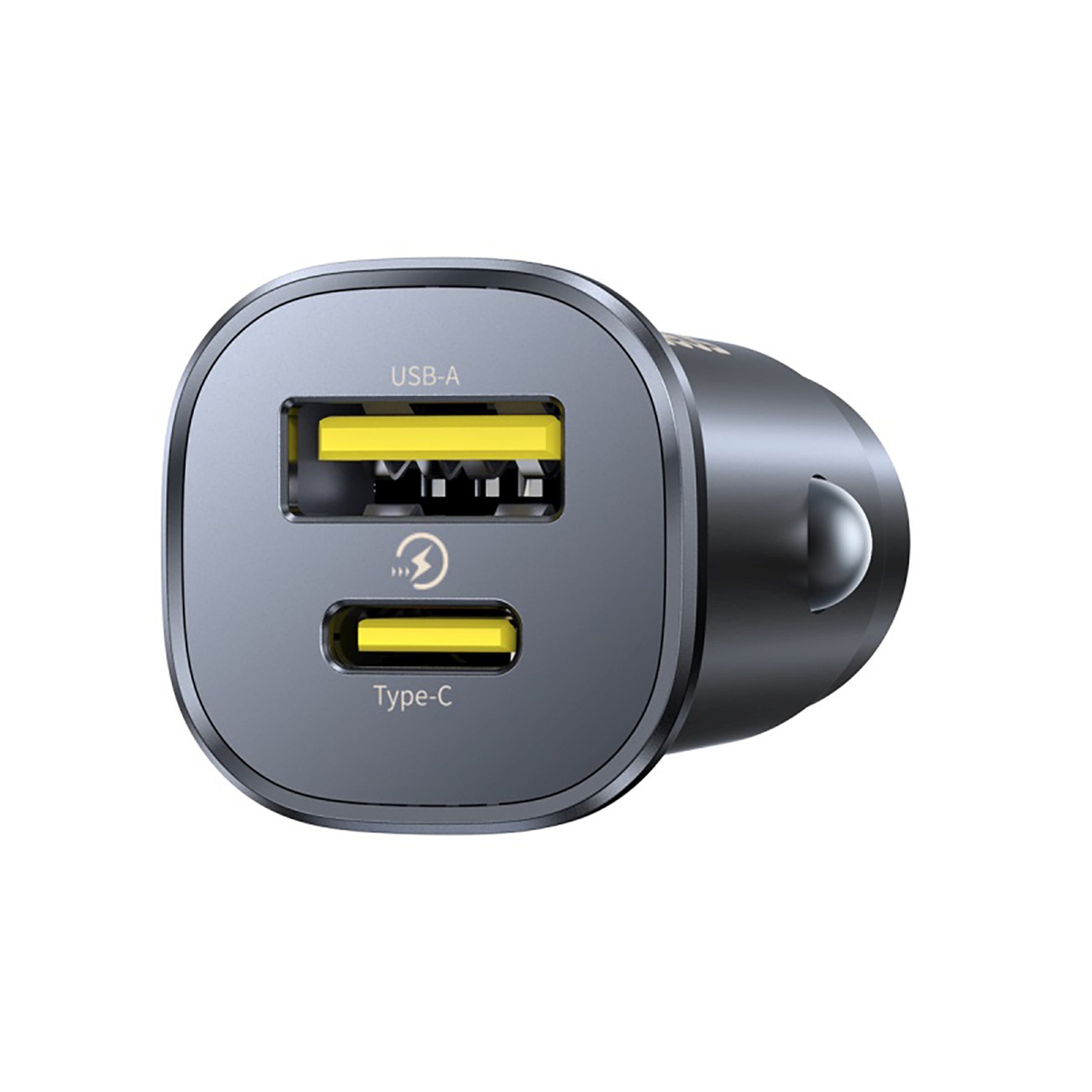 Ładowarka samochodowa USB-C USB-A 30W - czarna (3)
