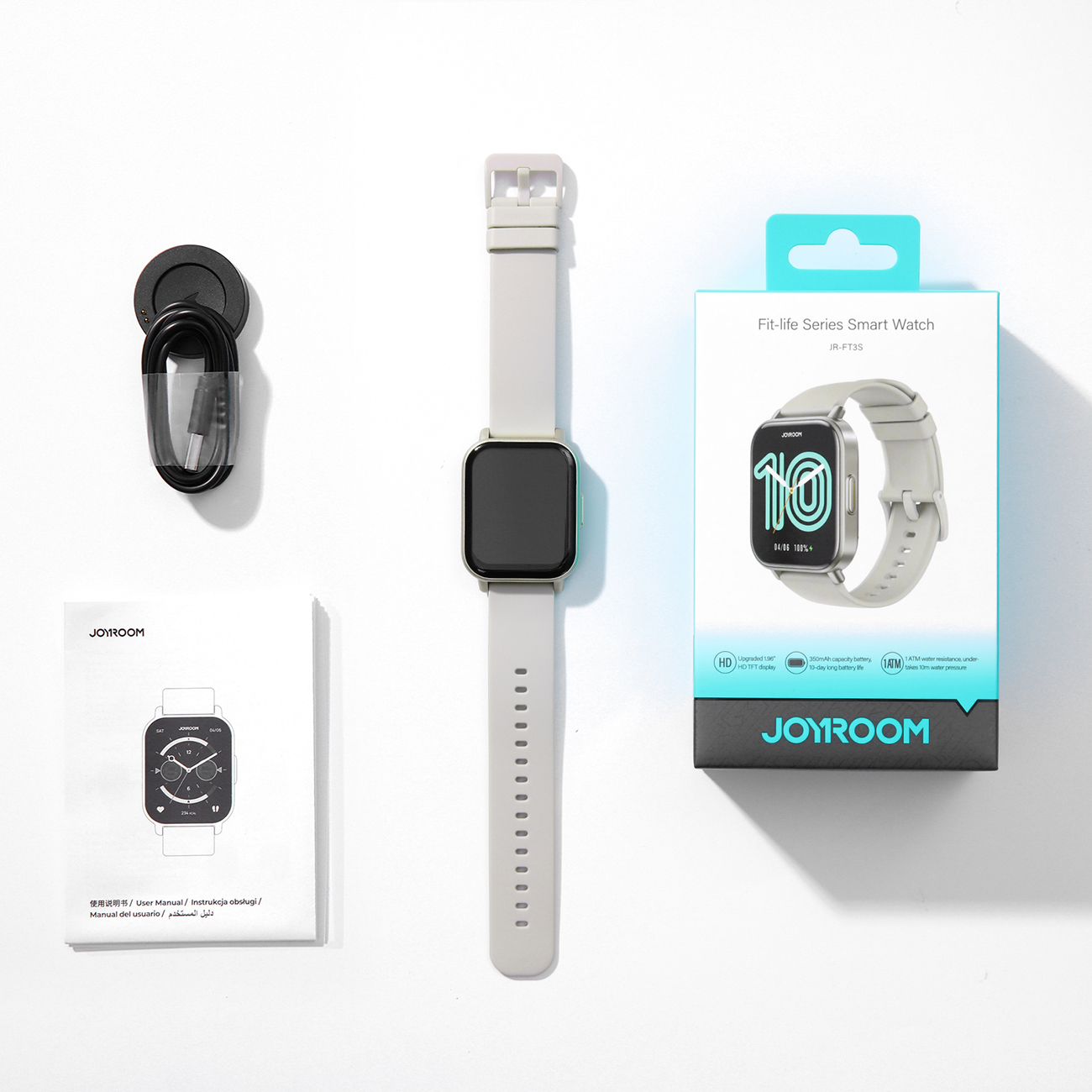 Smartwatch Fit-Life JR-FT3S z funkcją odbierania połączeń - kolor tytanowy (8)