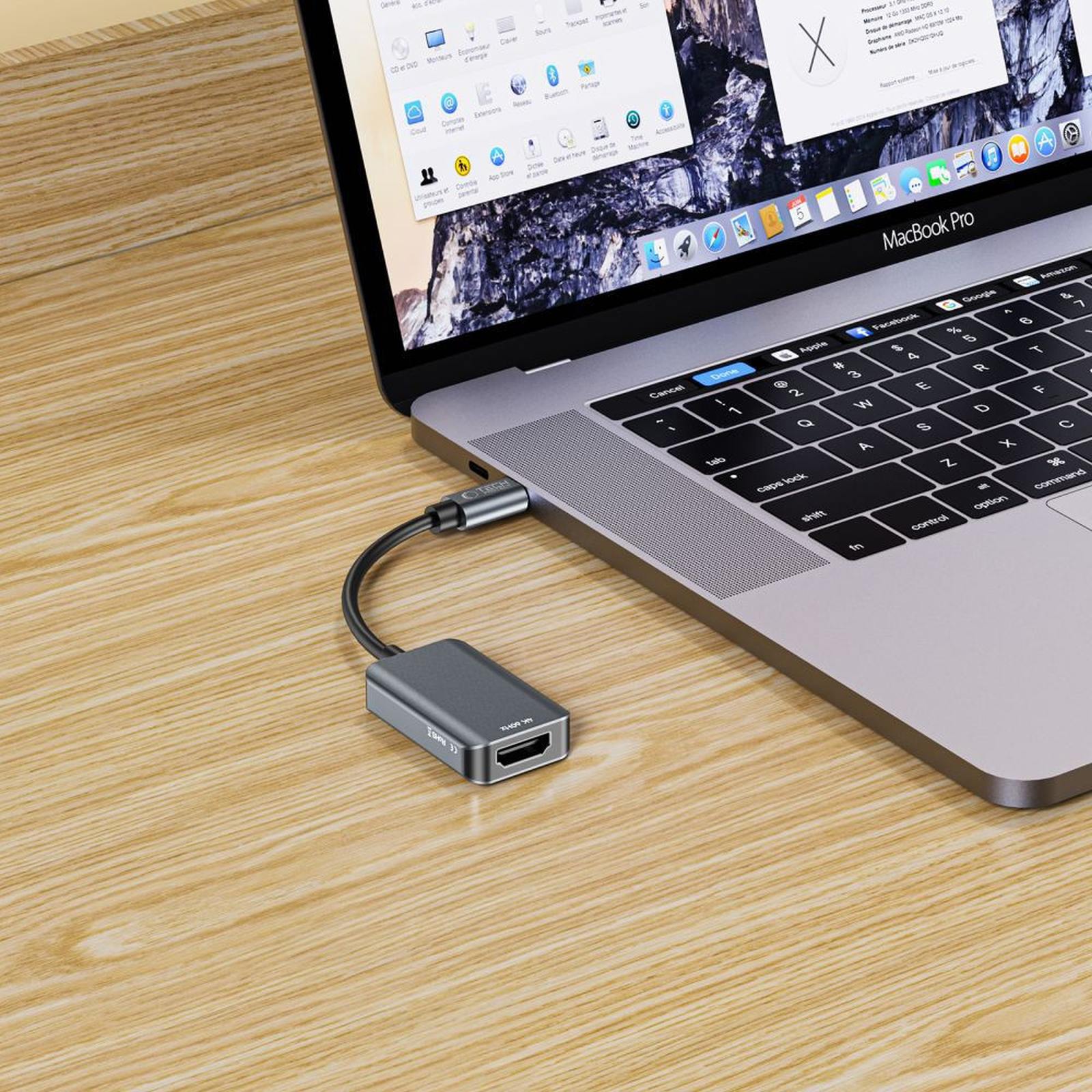 Adapter przejściówka USB-C - HDMI 4K 60Hz - czarny (3)