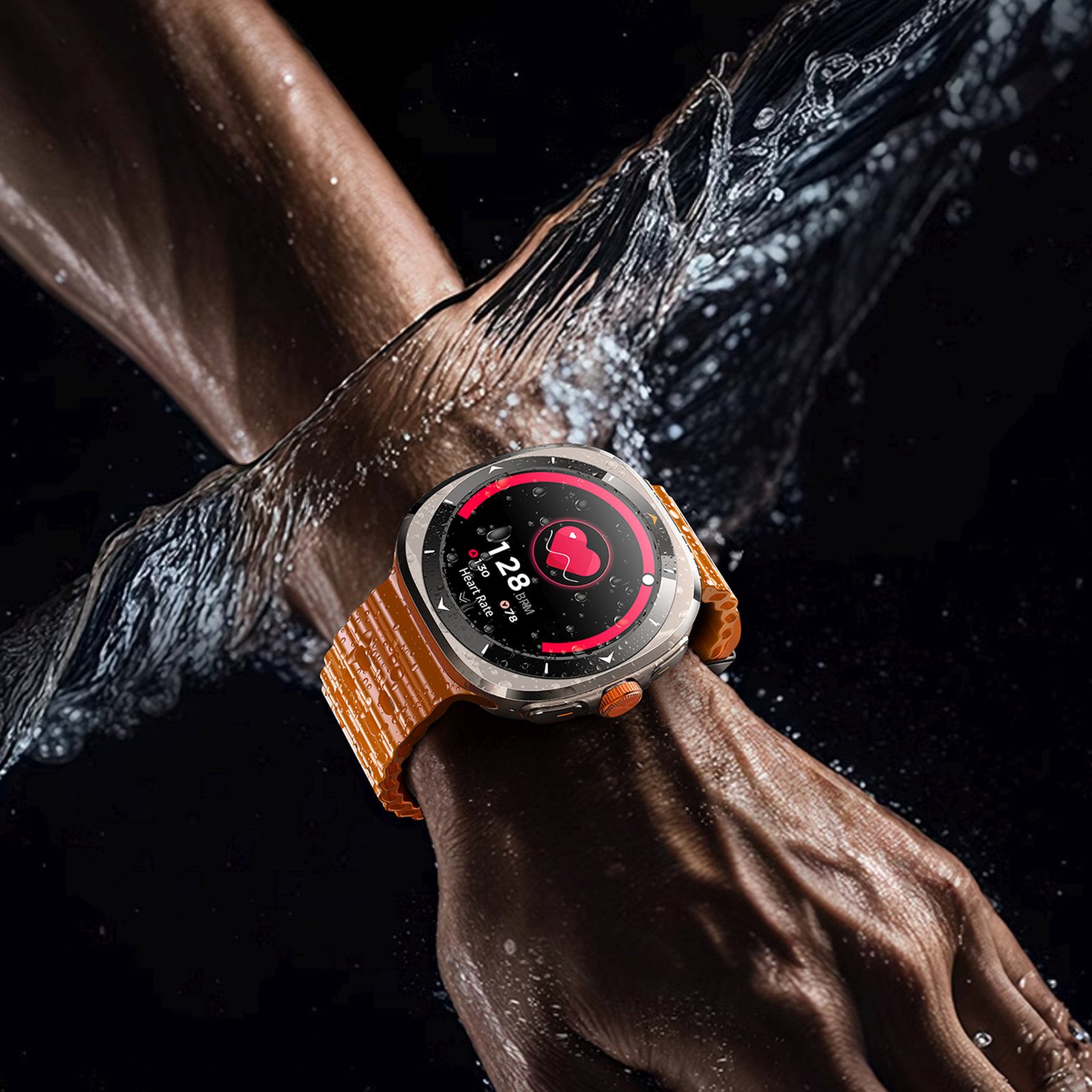 Smartwach sportowy z funkcją odbierania połączeń Venture Series JR-FV2 - pomarańczowy (6)