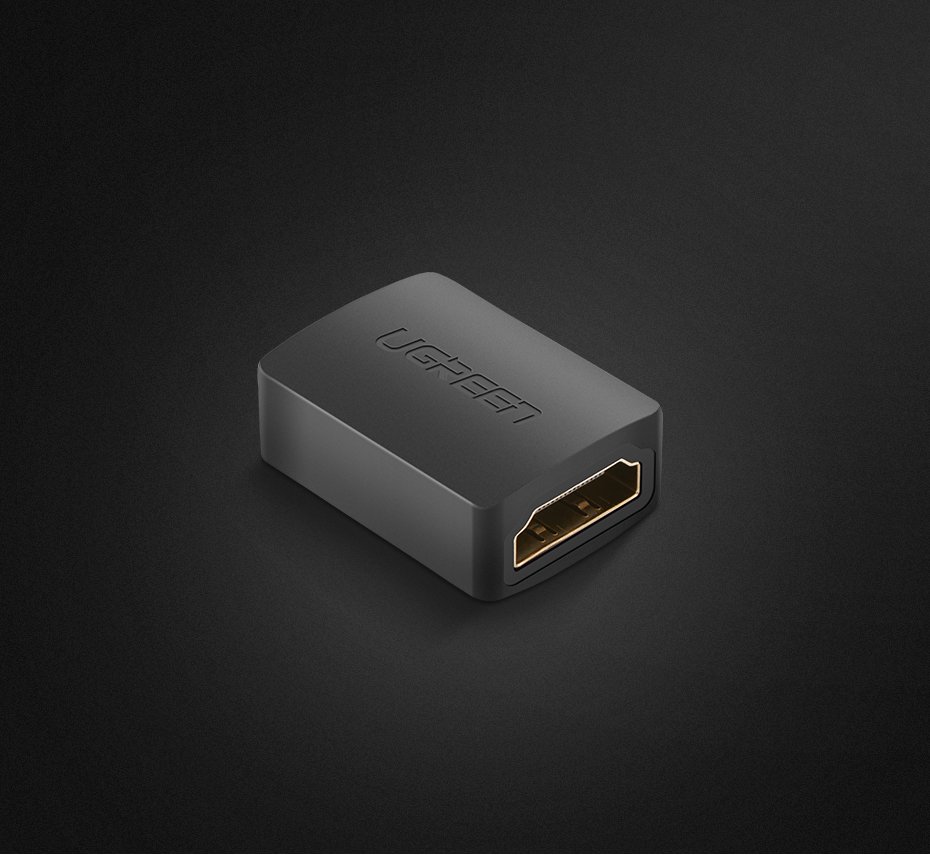 Adapter łącznik złączka kabla przewodu HDMI czarny (6)