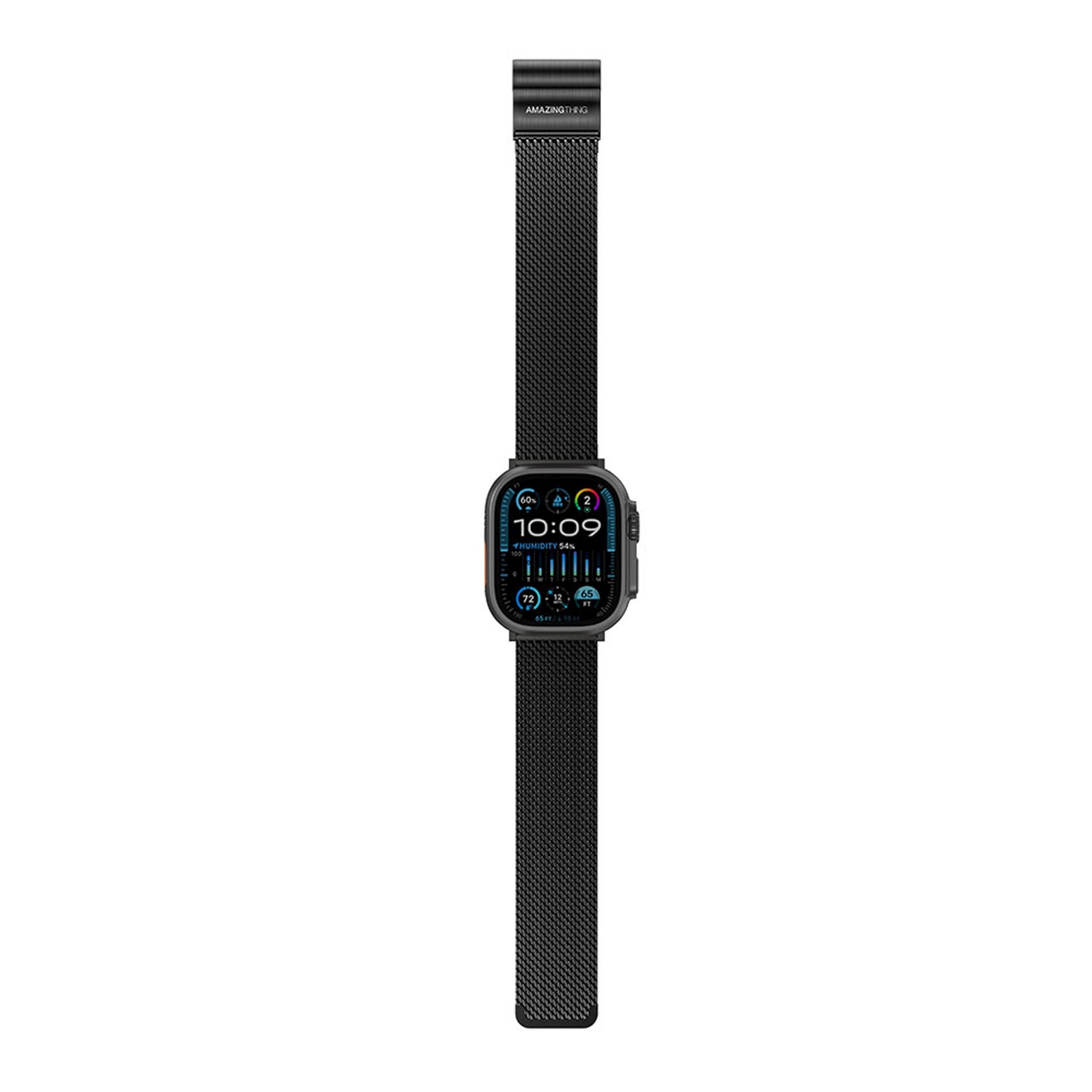 Pasek tytanowy na AppleWatch 38/40/41/42/44/45/46/49 mm - czarny (3)