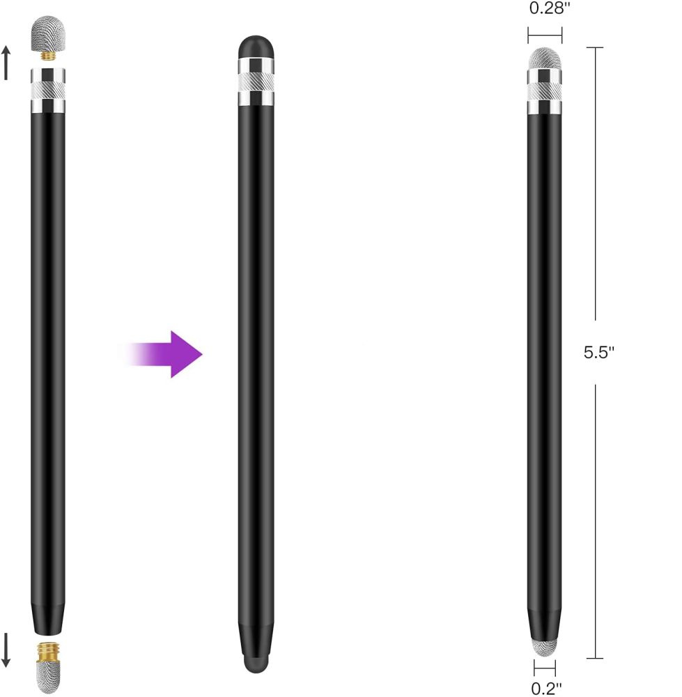 Rysik pasywny do tabletów smartfonów Touch Stylus - czarny (3)