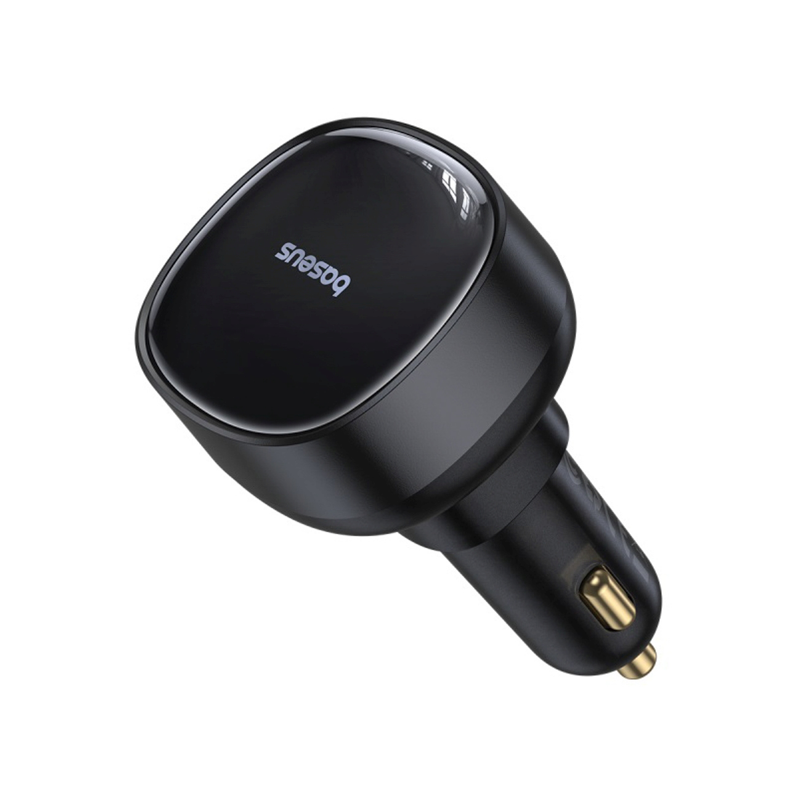 Ładowarka samochodowa USB-A ze zwijanym kablem iPhone Lightning 55W - czarna (6)