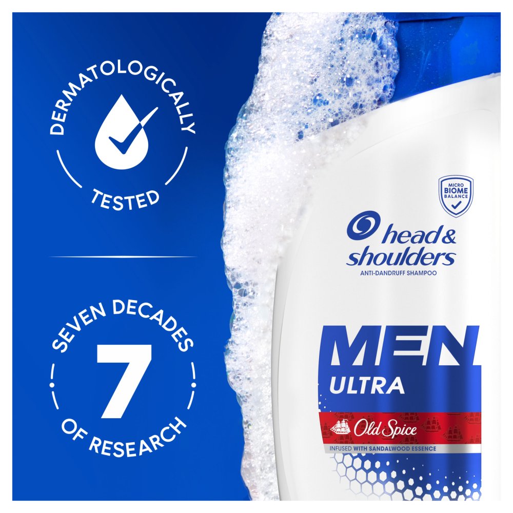 Head & Shoulders Men Ultra Old Spice Szampon Przeciwłupieżowy 330 ml do Codziennego Użytku (2)