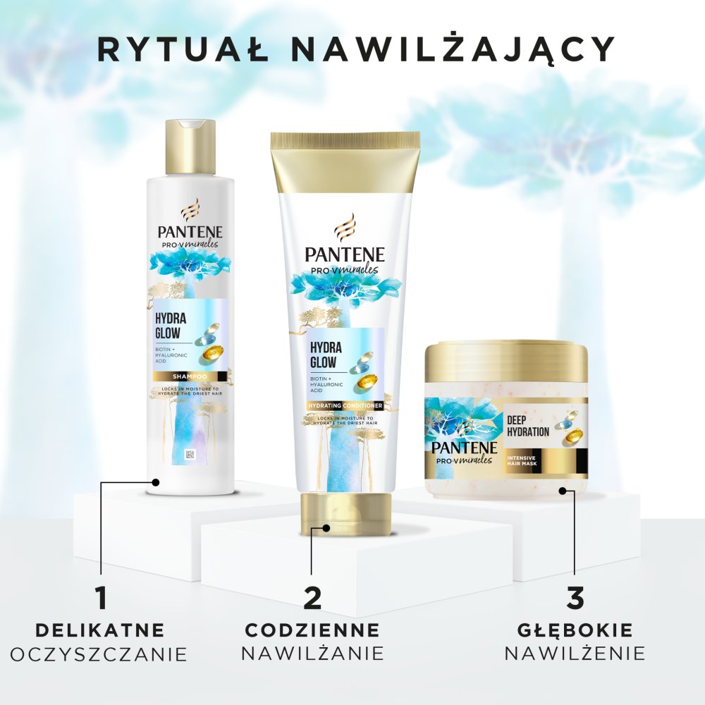 Pantene Pro V Miracles Hydra Glow Odżywka z biotyną, 160 ml. Włosy suche i zniszczone (4)