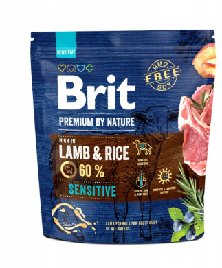 BRIT Premium by Nature Sensitive Jagnięcina z ryżem 1 kg
