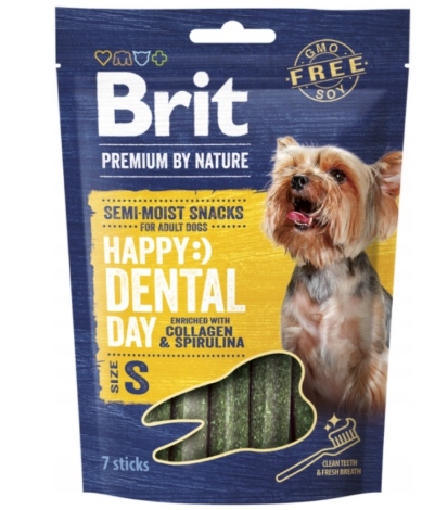 Brit Premium Happy Snacks Dental Day Dentastix Przysmak dla psa rozm S 7szt