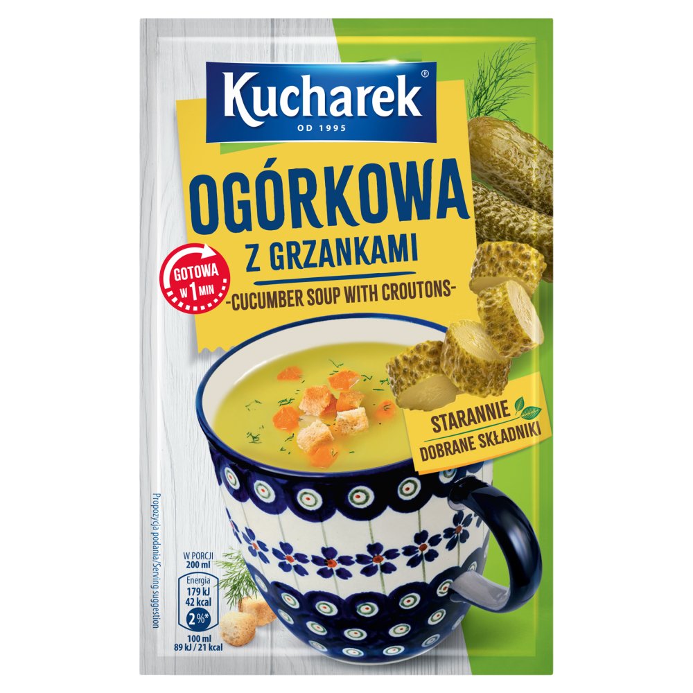 Kucharek Ogórkowa z grzankami 13 g