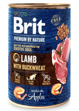BRIT Premium By Nature Lamb Sensitive mokra karma z jagnięciną 400g
