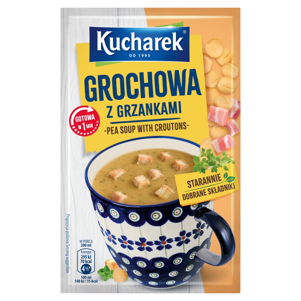 Kucharek Grochowa z grzankami 21 g