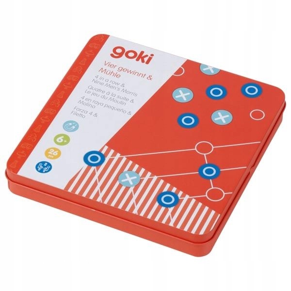 GOKI GRA LOGICZNA MAGNETYCZNA 4 W RZĘDZIE MŁYNEK GOKI GRA LOGICZNA MAGNETYCZNA 4 W RZĘDZIE MŁYNEK