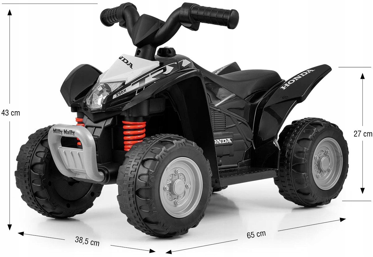 Pojazd na akumulator dla dzieci elektryczny Quad HONDA ATV Milly Mally (6) Pojazd na akumulator dla dzieci elektryczny Quad HONDA ATV Milly Mally (6)