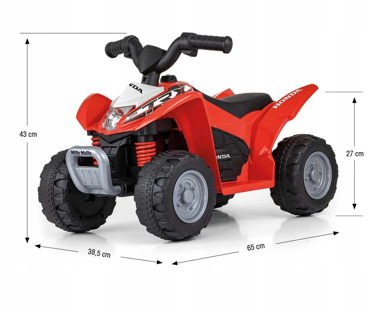 Pojazd na akumulator dla dzieci elektryczny Quad HONDA ATV Milly Mally (11) Pojazd na akumulator dla dzieci elektryczny Quad HONDA ATV Milly Mally (11)